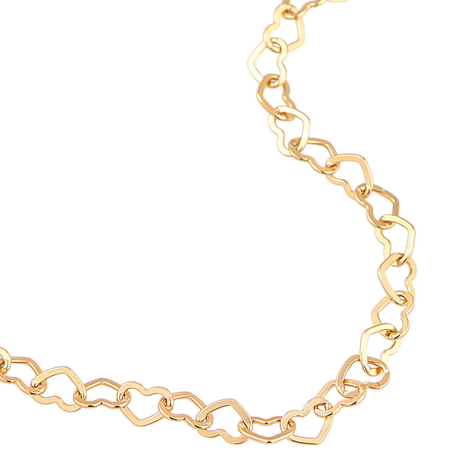 Gold - Elli | Body Chain Herzen|925er Sterling Silber vergoldet