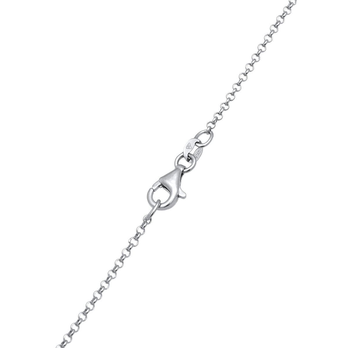 Silber - Elli | Y-Halskette Plättchen | 925er Sterling Silber