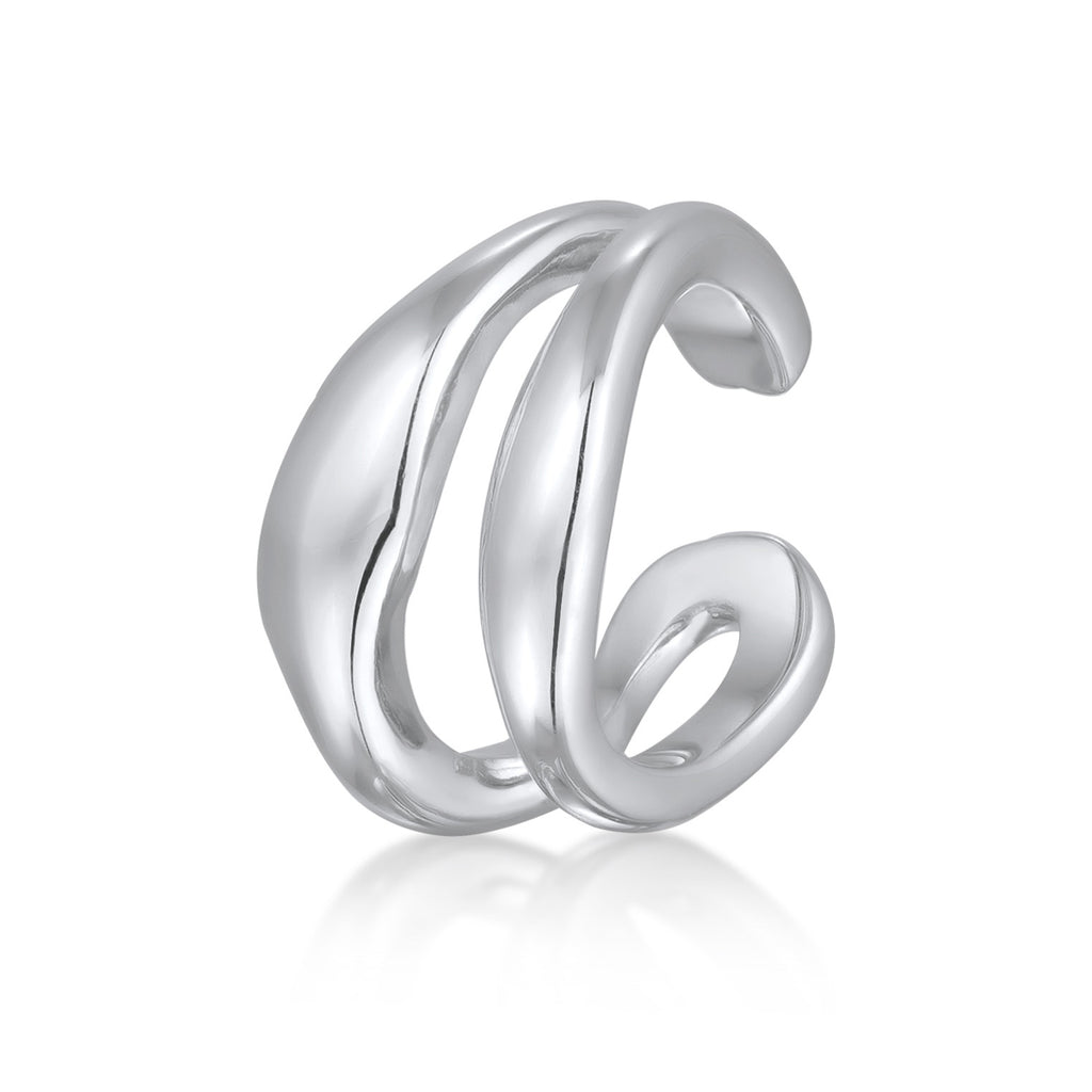Silber - Elli PREMIUM | Single Earcuff Organic |925er Sterling Silber