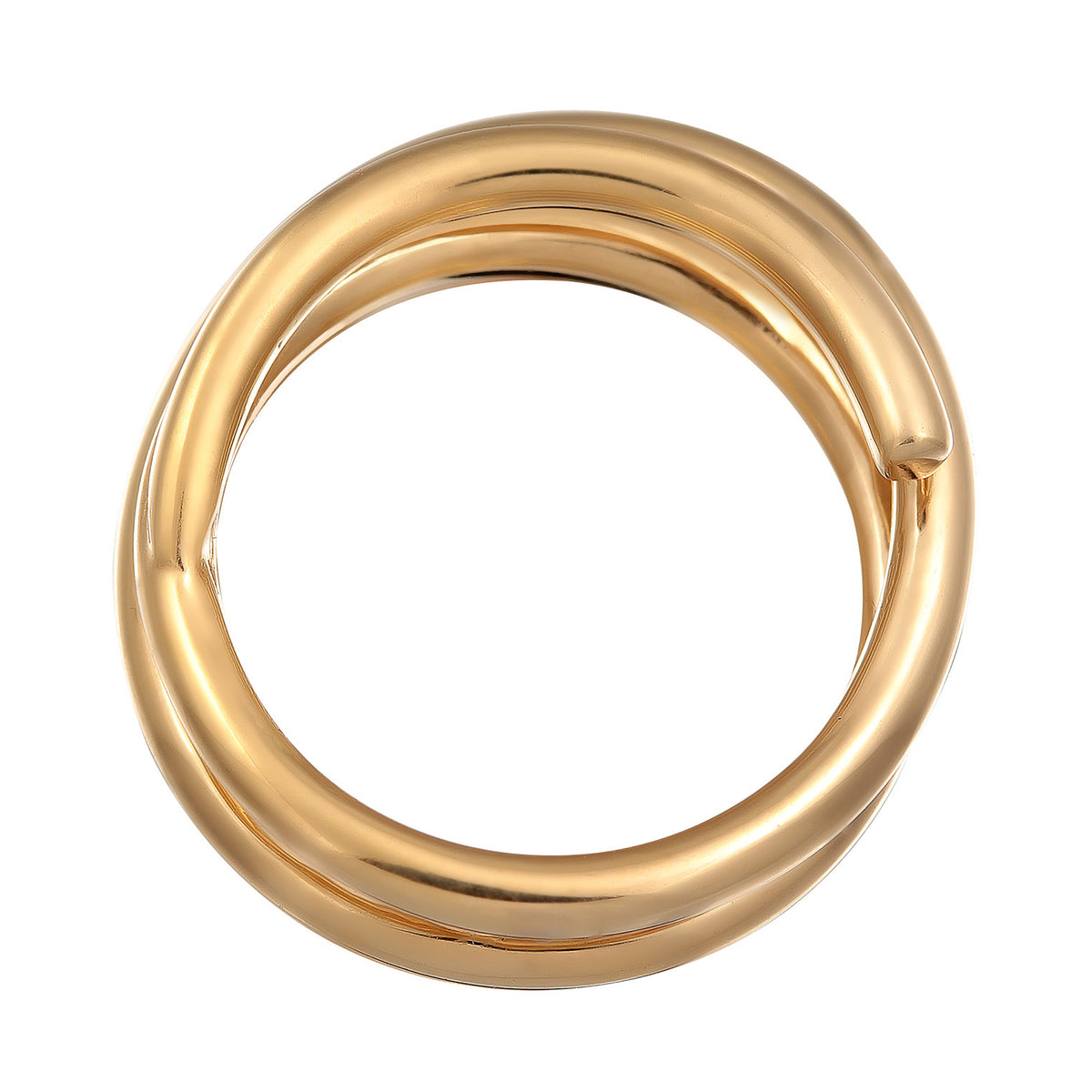 Gold - Elli PREMIUM | Ring Spiral-Design | 925er Sterling Silber vergoldet