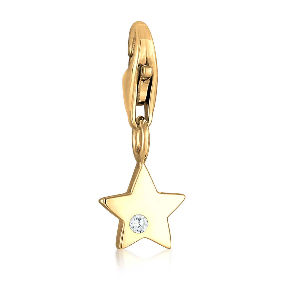 Gold - Nenalina | Charm Astro | Zirkonia (Weiß) | 925er Sterling Silber