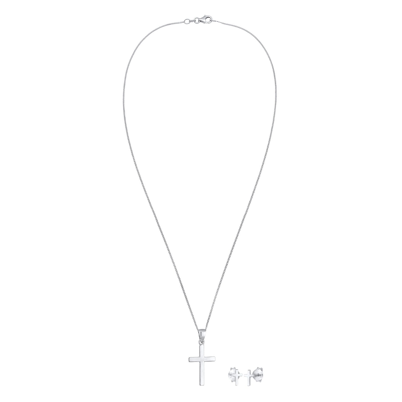 Silber - Elli | Schmuckset Kreuz | 925er Sterling Silber