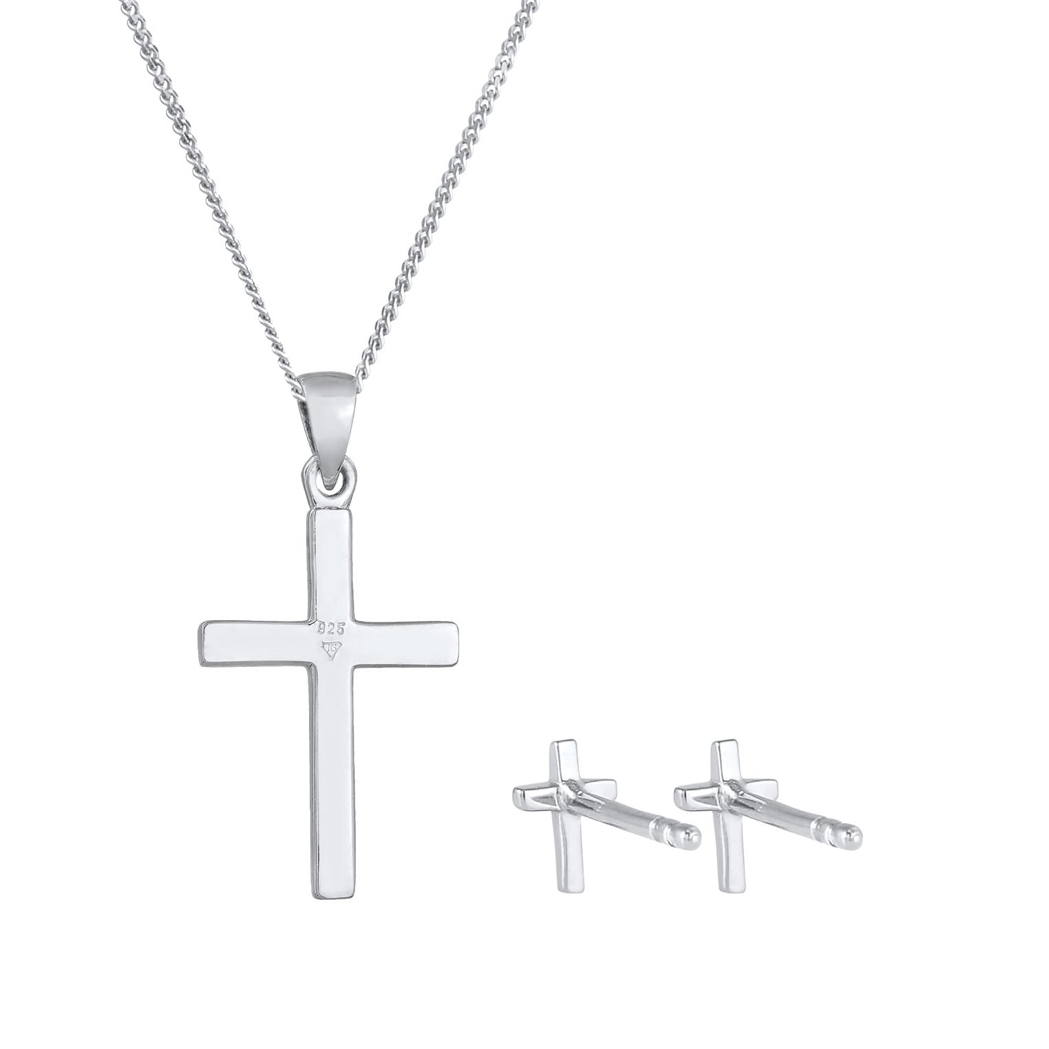 Silber - Elli | Schmuckset Kreuz | 925er Sterling Silber