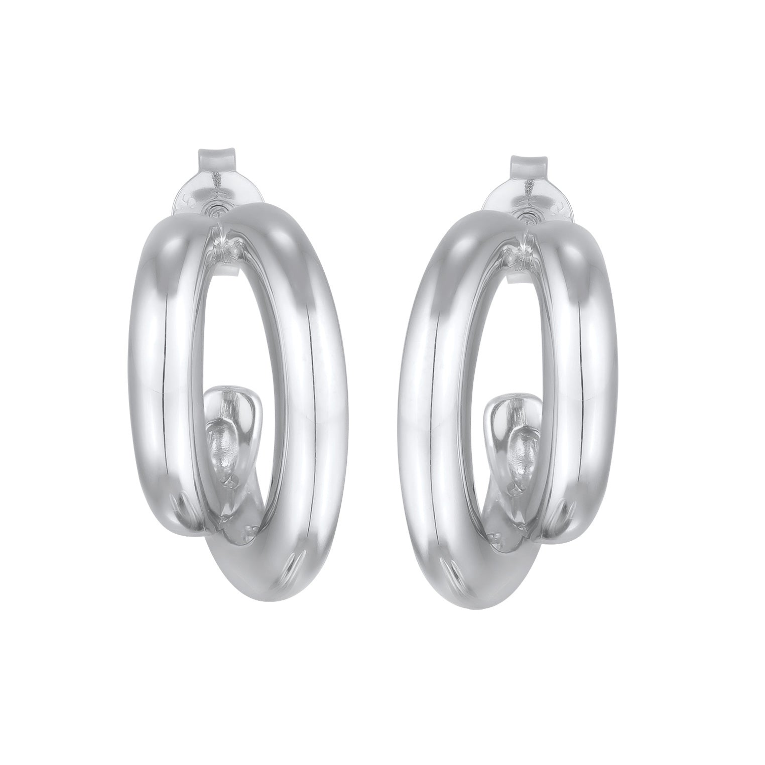 Silber - Elli PREMIUM | Ohrstecker Spirale | 925er Sterling Silber