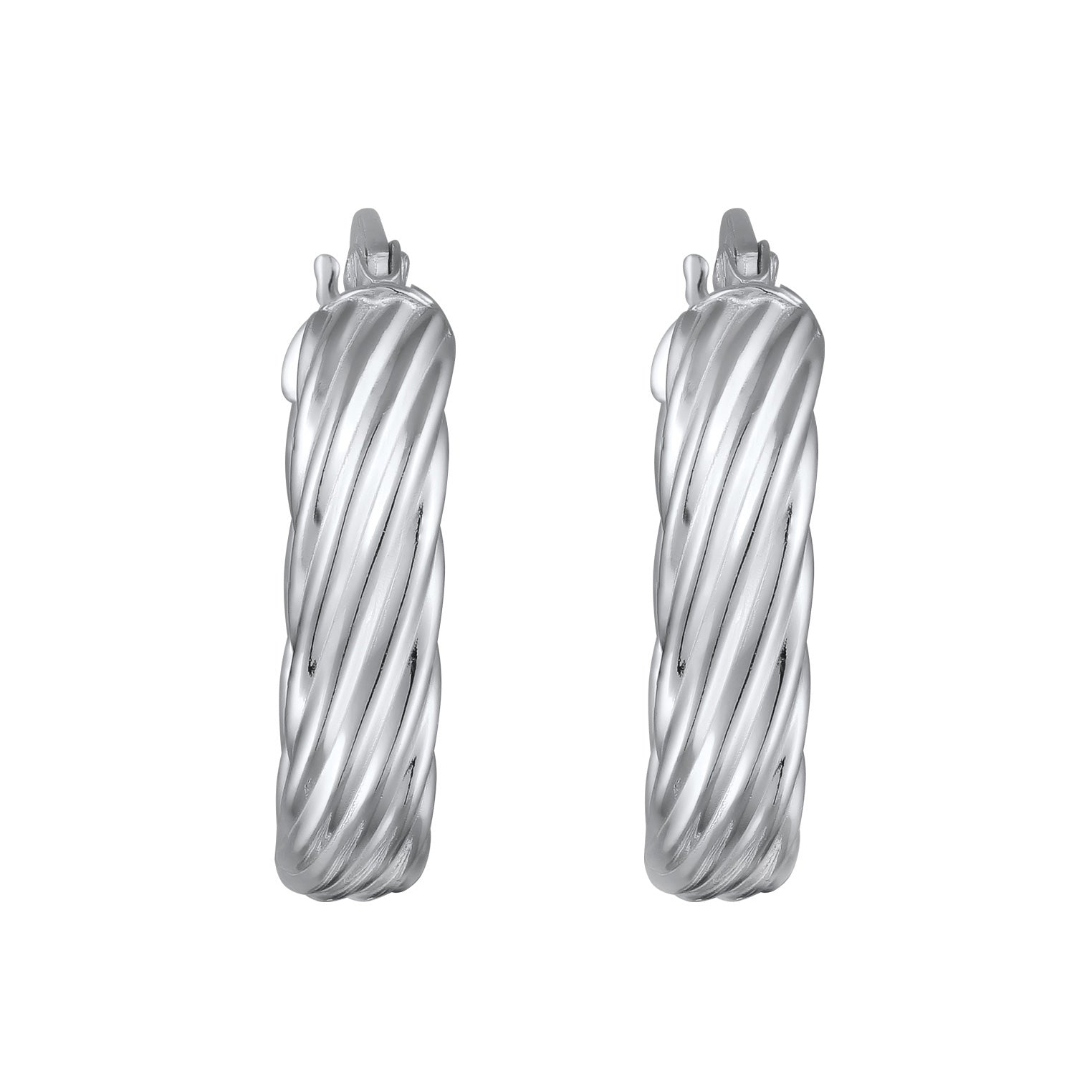 Silber - Elli | Ohrstecker | Creolen | 925 Sterling Silber