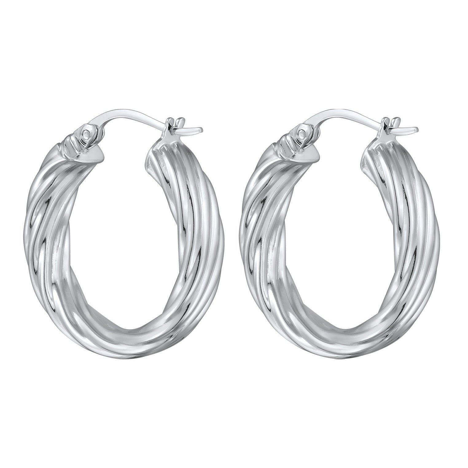 Silber - Elli | Ohrstecker | Creolen | 925 Sterling Silber