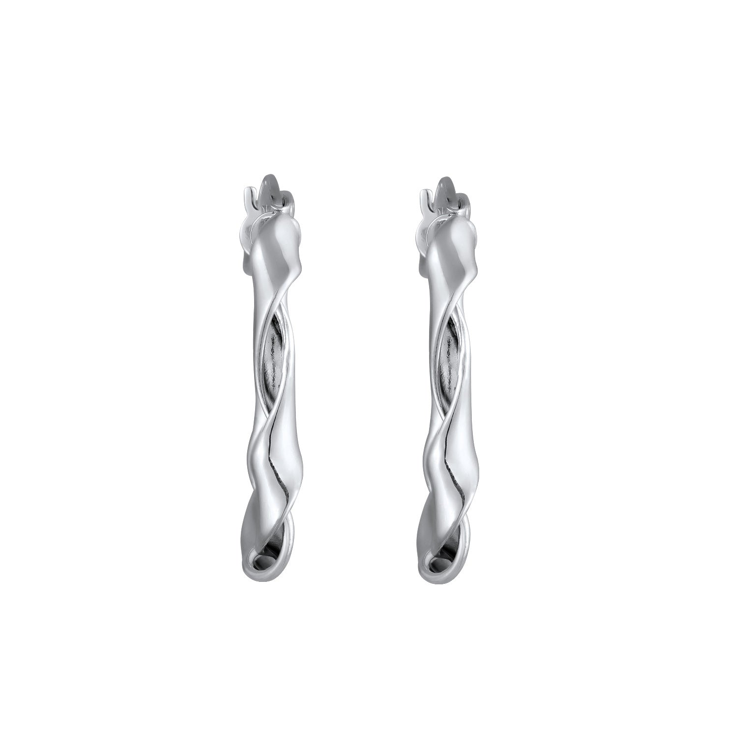 Silber - Elli | Creolen | Twisted Look | 925 Sterling Silber