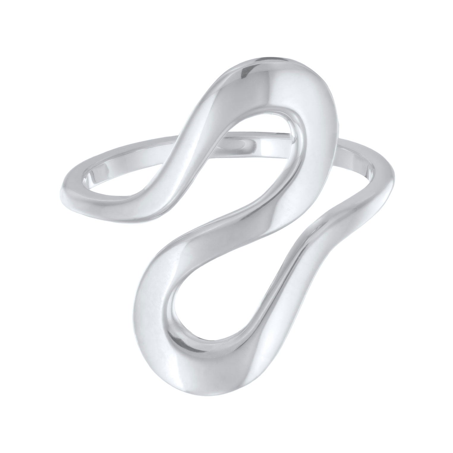 Silber - Elli | Ring Welle Organic | 925er Sterling Silber