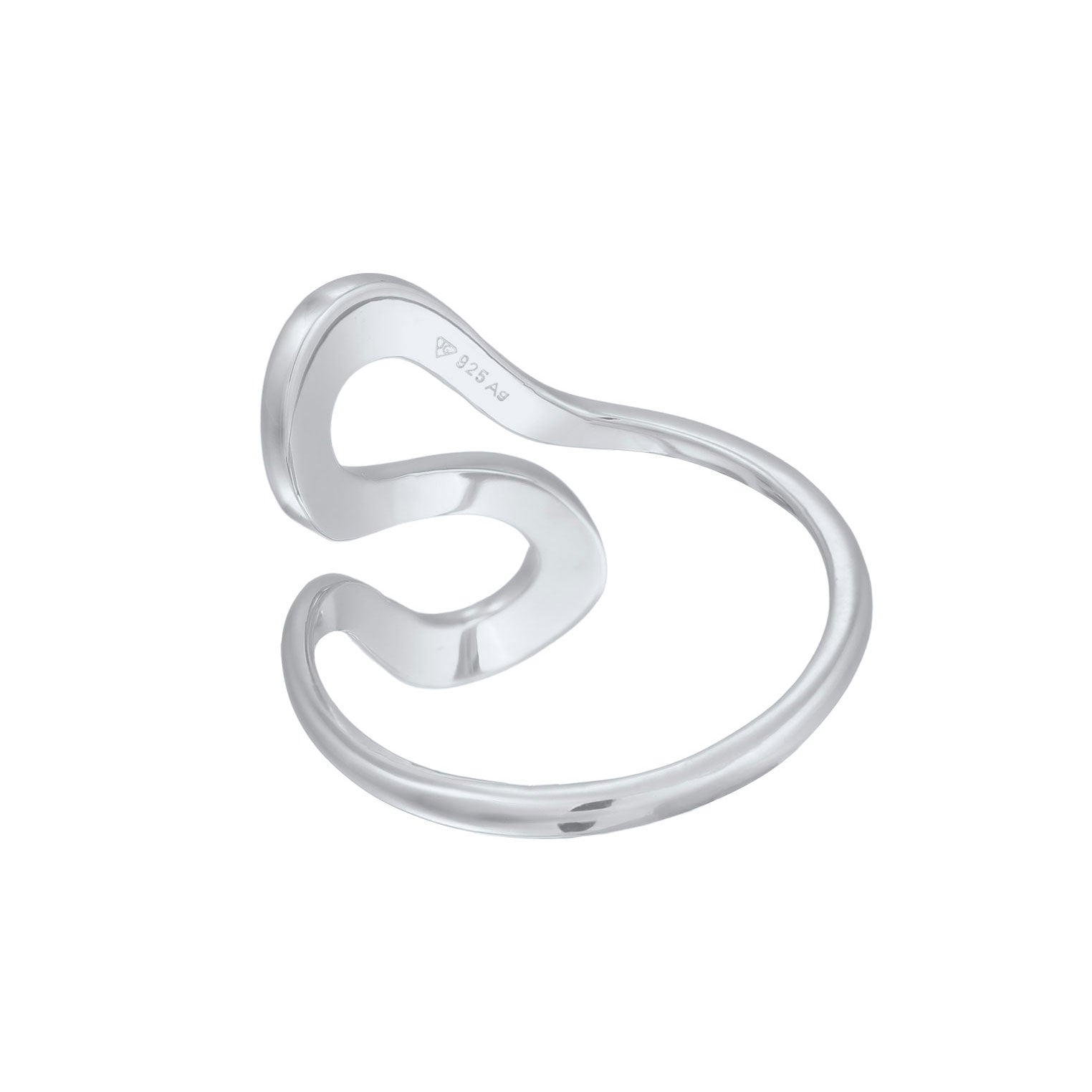 Silber - Elli | Ring Welle Organic | 925er Sterling Silber