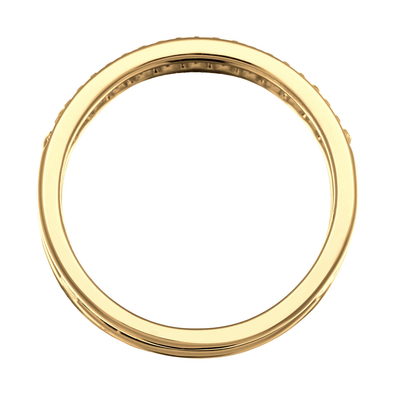 Gold - Elli | Klassisches Ringset | Kugelsymbol | Messing