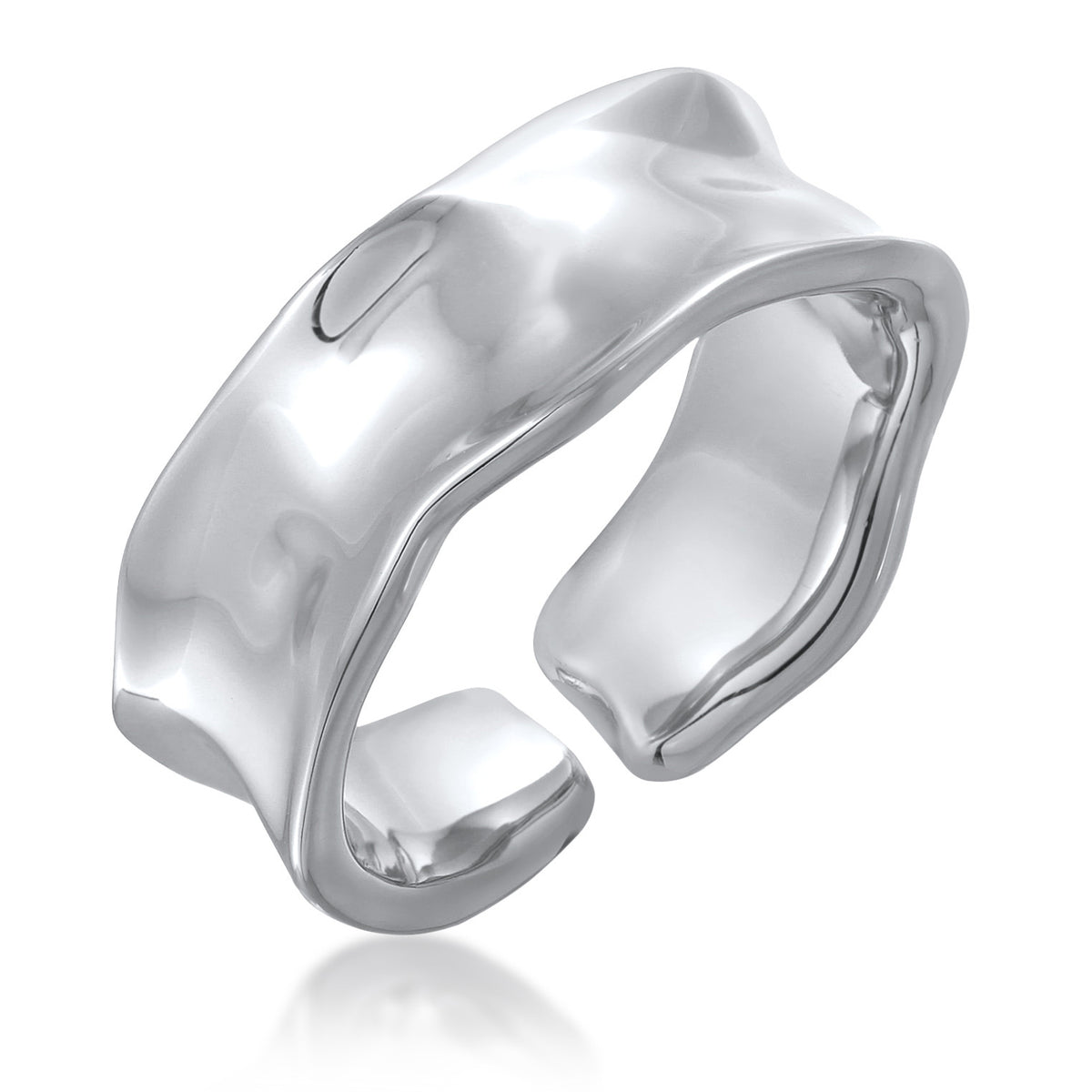 Silber - Elli | Bandring Offen Organic | Messing