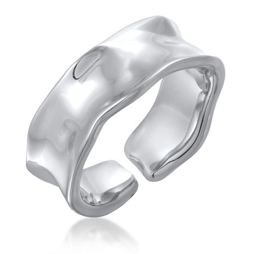Silber - Elli | Bandring Offen Organic | Messing