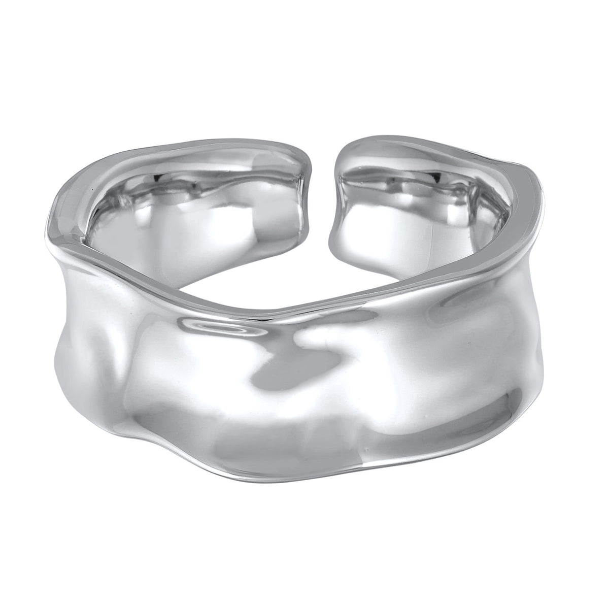 Silber - Elli | Bandring Offen Organic | Messing