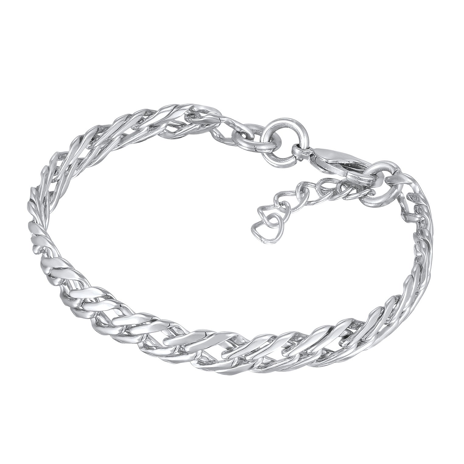 Silber - Elli | Glieder-Armband | Messing