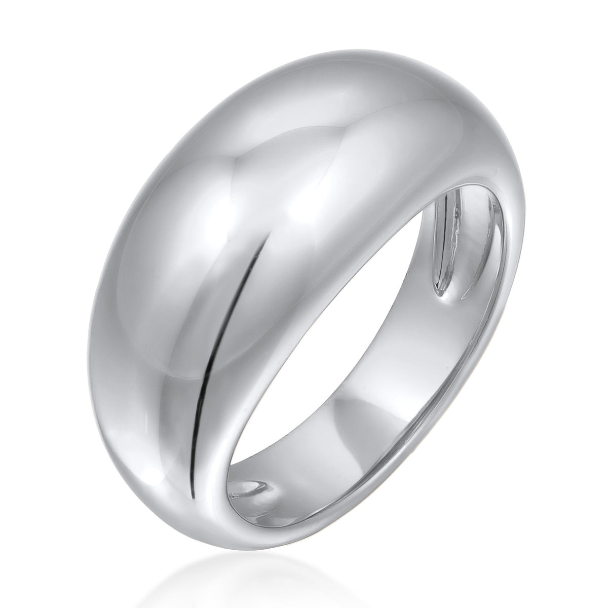 Silber - Elli | Chunky Ring | Messing | Silberfarben