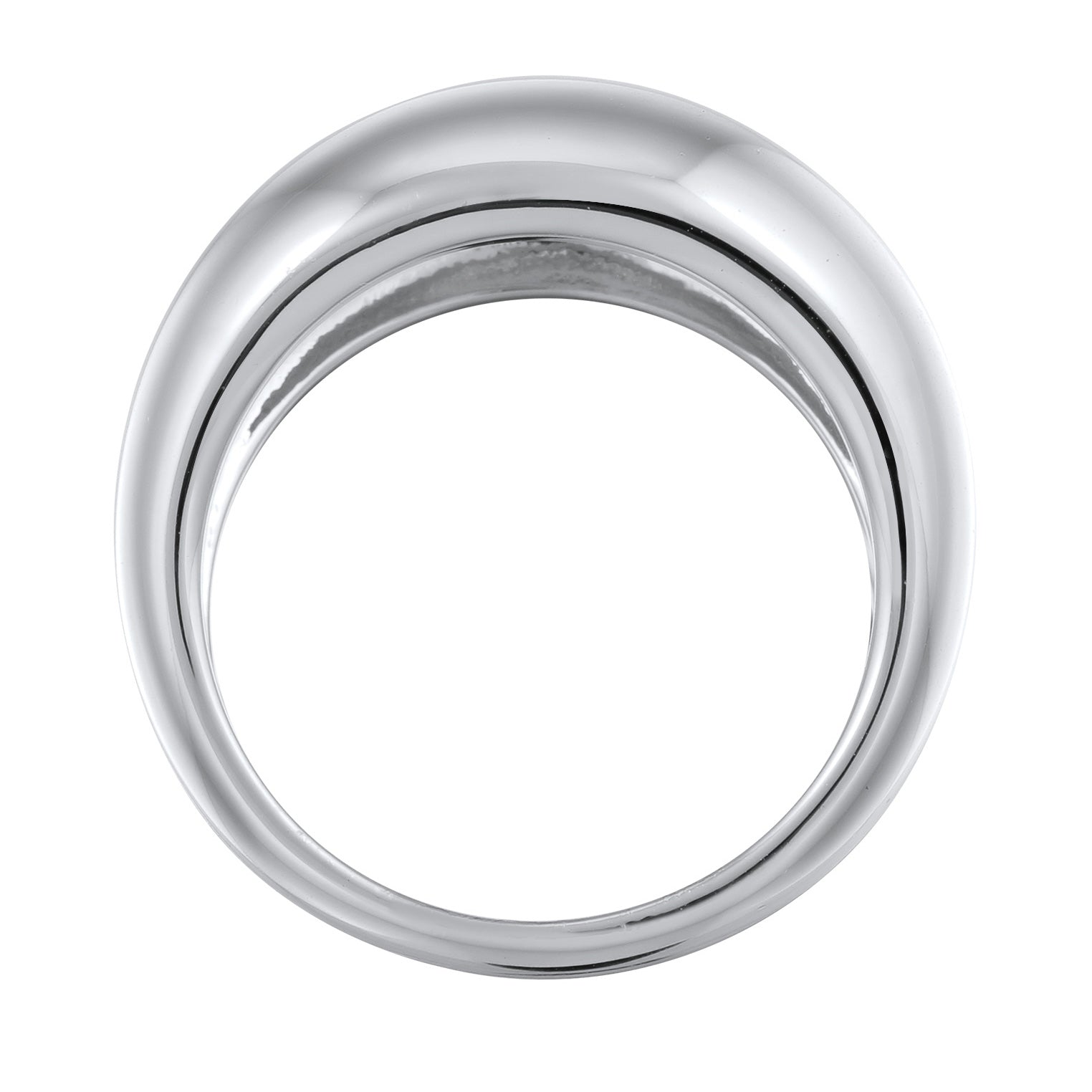 Silber - Elli | Chunky Ring | Messing | Silberfarben