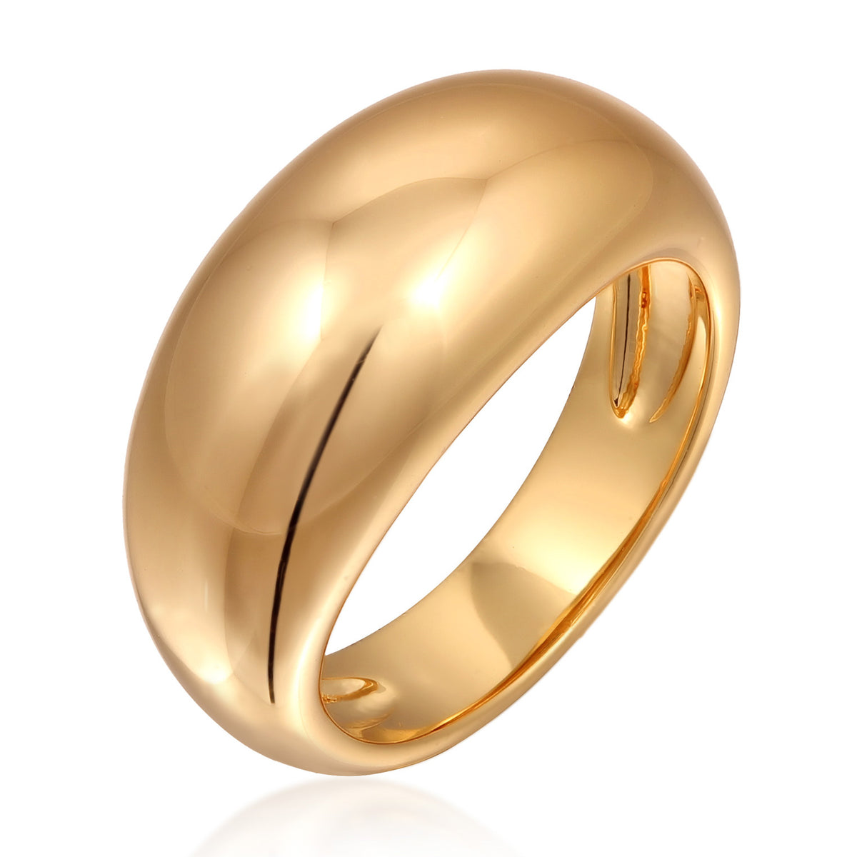 Gold - Elli | Chunky Ring | Messing | Goldfarben