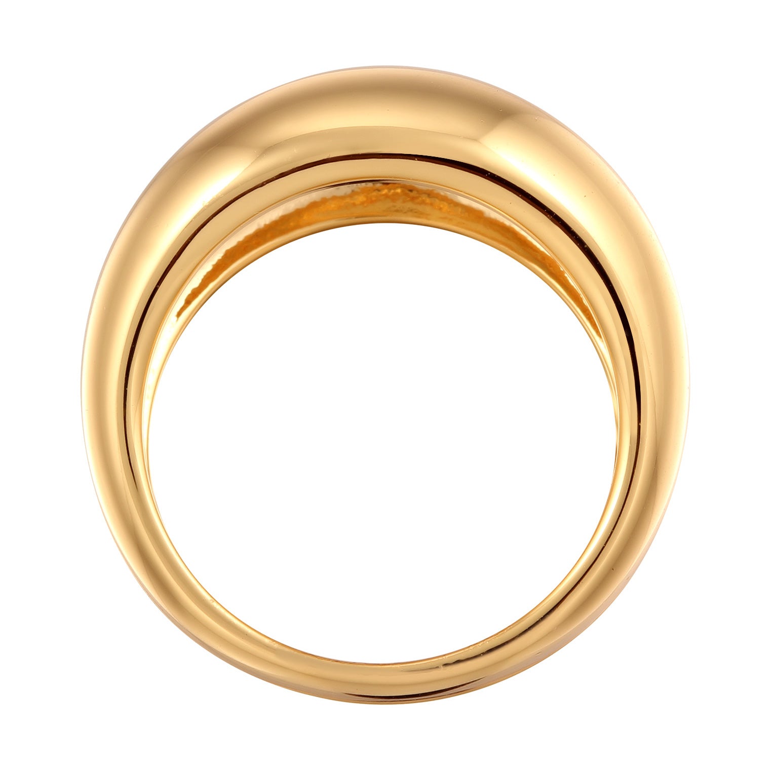 Gold - Elli | Chunky Ring | Messing | Goldfarben