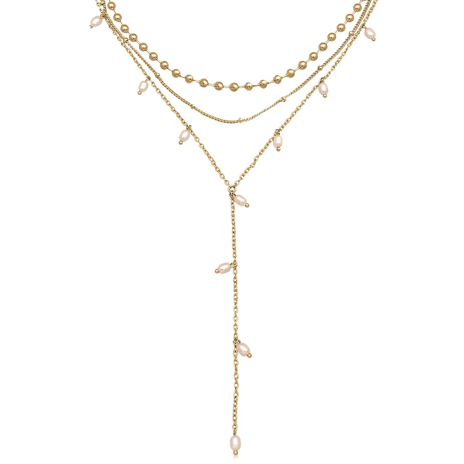 ネックレス・ペンダント [yoonseul] Eternite 2-way Necklace(silver925, 2 COLOR) Y-shaped Necklace With Two Bars, Long Chain Made of Sterling