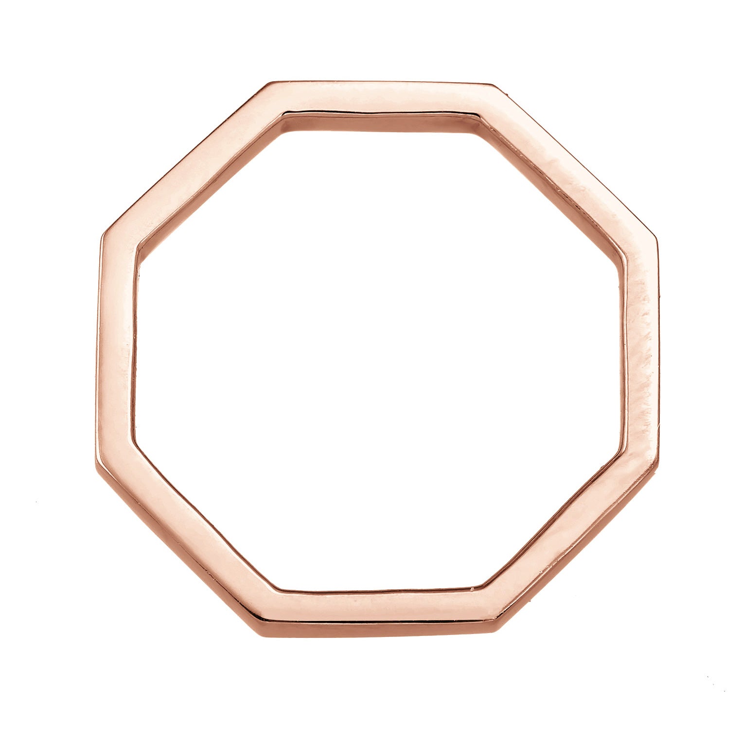 Roségold - Elli | Stapelring Geo| 925er Sterling Silber Rosévergoldet