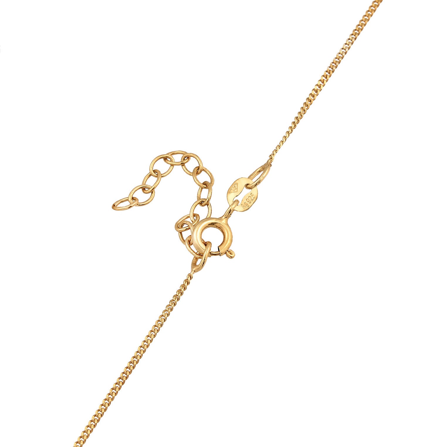 Weiß - Elli | Halskette Herz | Zirkonia (Weiß) | 925 Sterling Silber Vergoldet