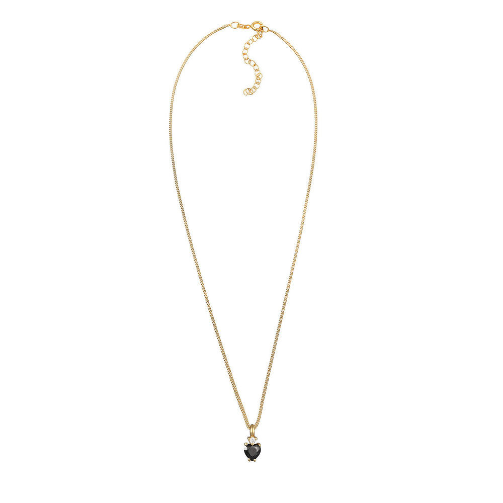 Halskette Herz | Zirkonia (Rot)