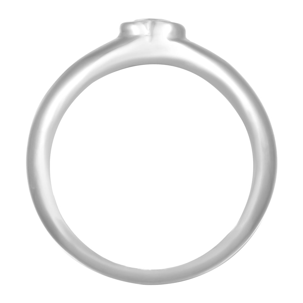 Band ring heart | Zirconia (Red)