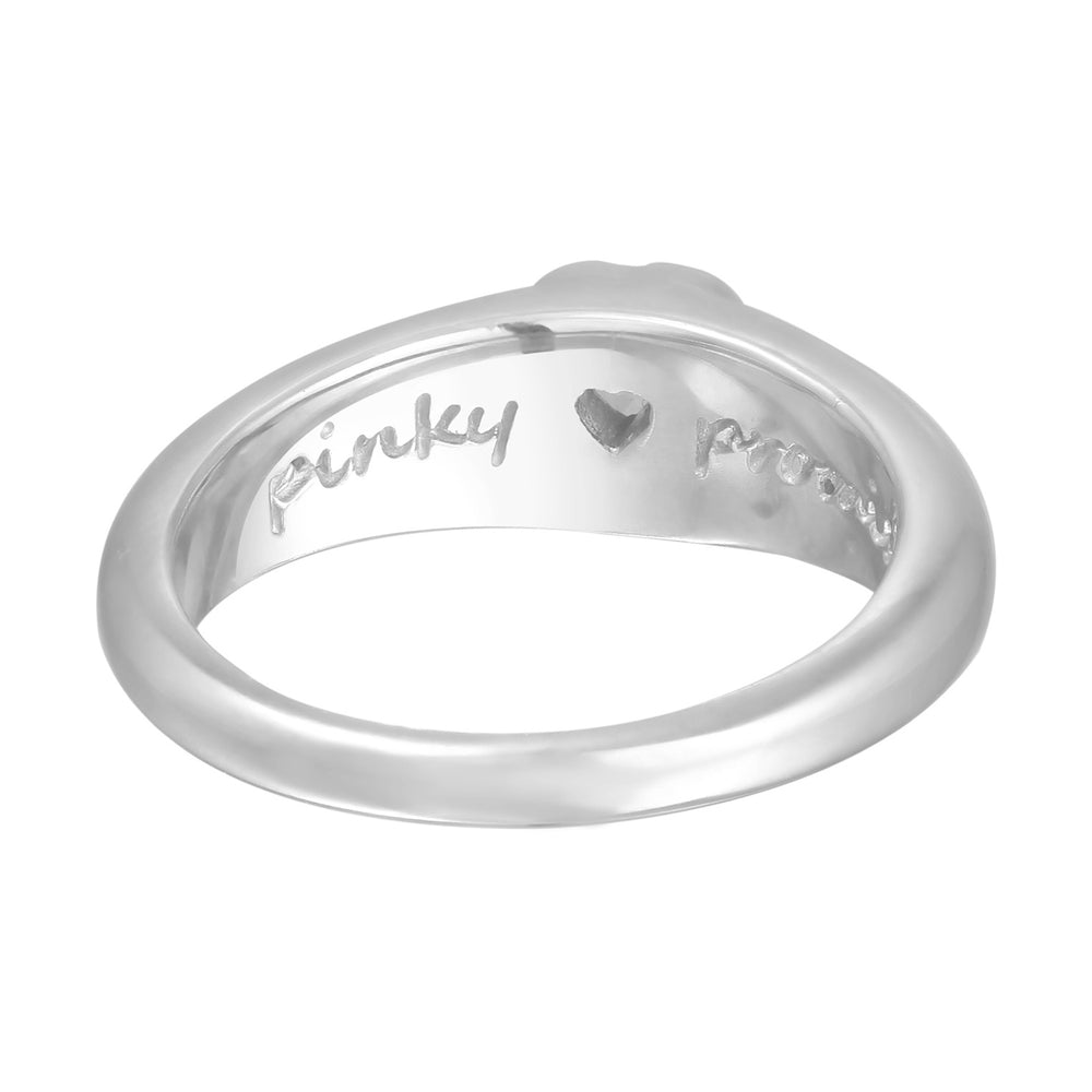 Band ring heart | Zirconia (Red)