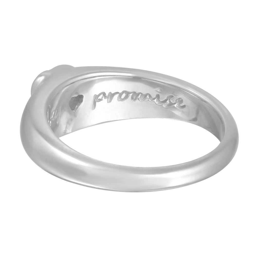 Band ring heart | Zirconia (Red)