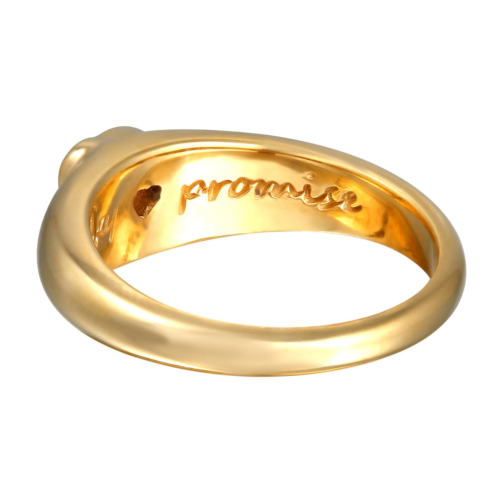 Band ring heart | Zirconia (Red)