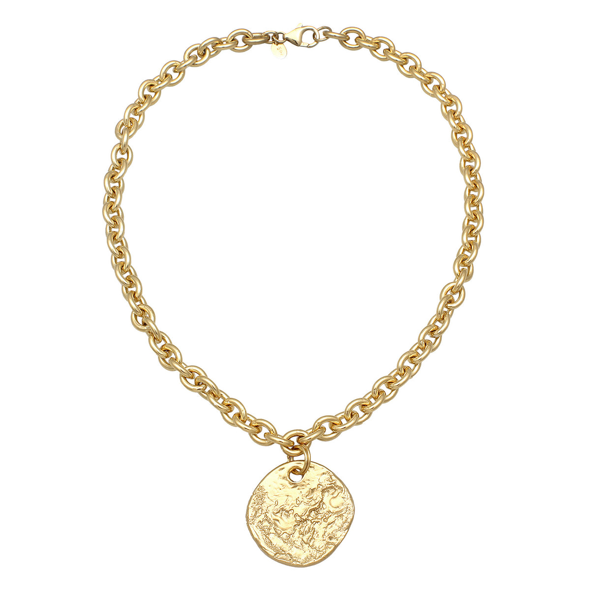 Gold - Elli PREMIUM | Halskette Ornament Anhänger | 925 Sterling Silber vergoldet