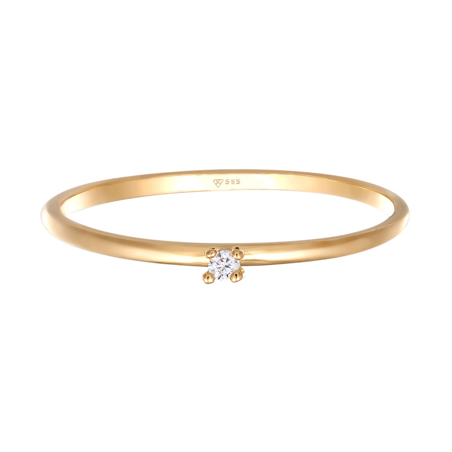 Gold - Elli DIAMONDS | Ring | Lab Grown Diamant (weiß, 0.004ct) | 585 Gelbgold