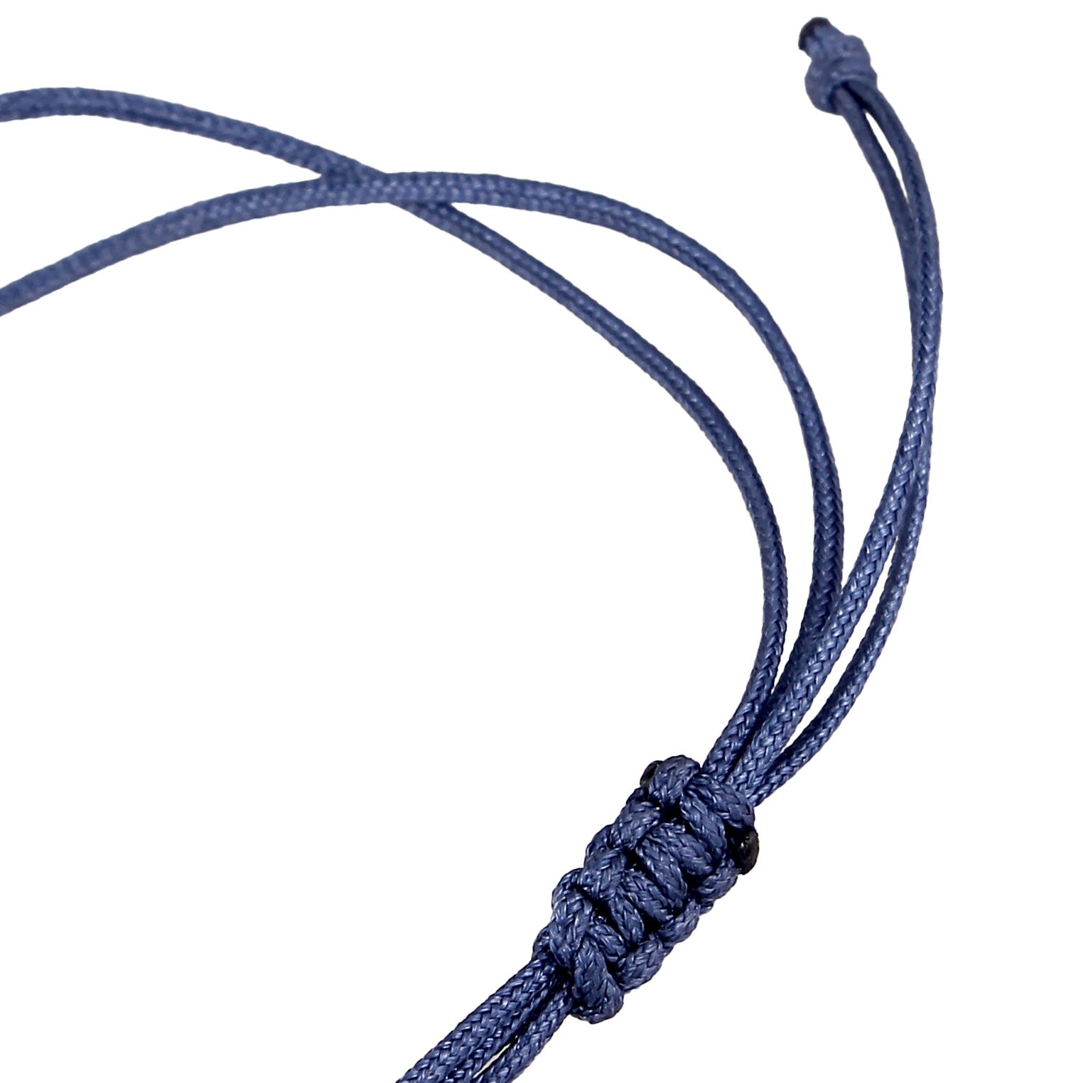 Blau - Elli | Kreis-Armband | 925 Sterling Silber vergoldet | Nylon
