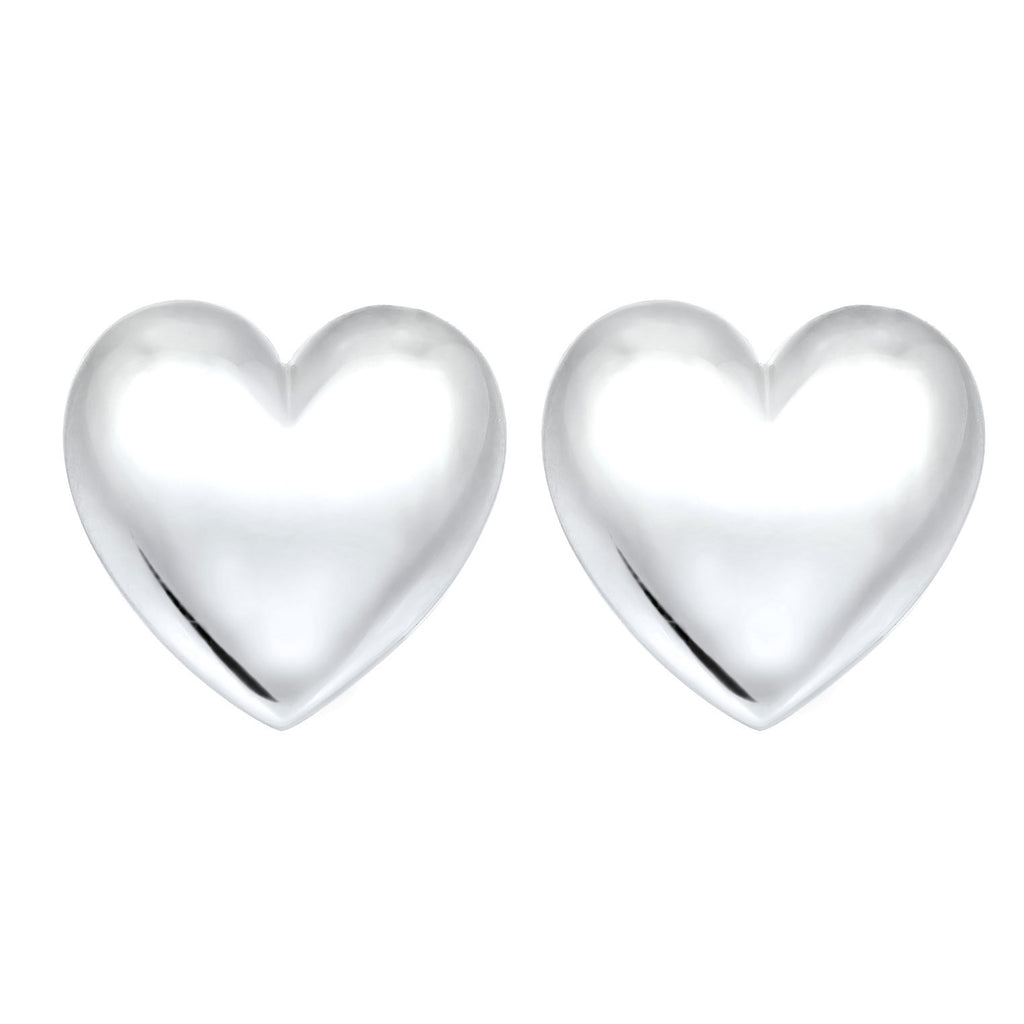 Silber - Elli | Ohrstecker Chunky Herz | 925 Sterling Silber