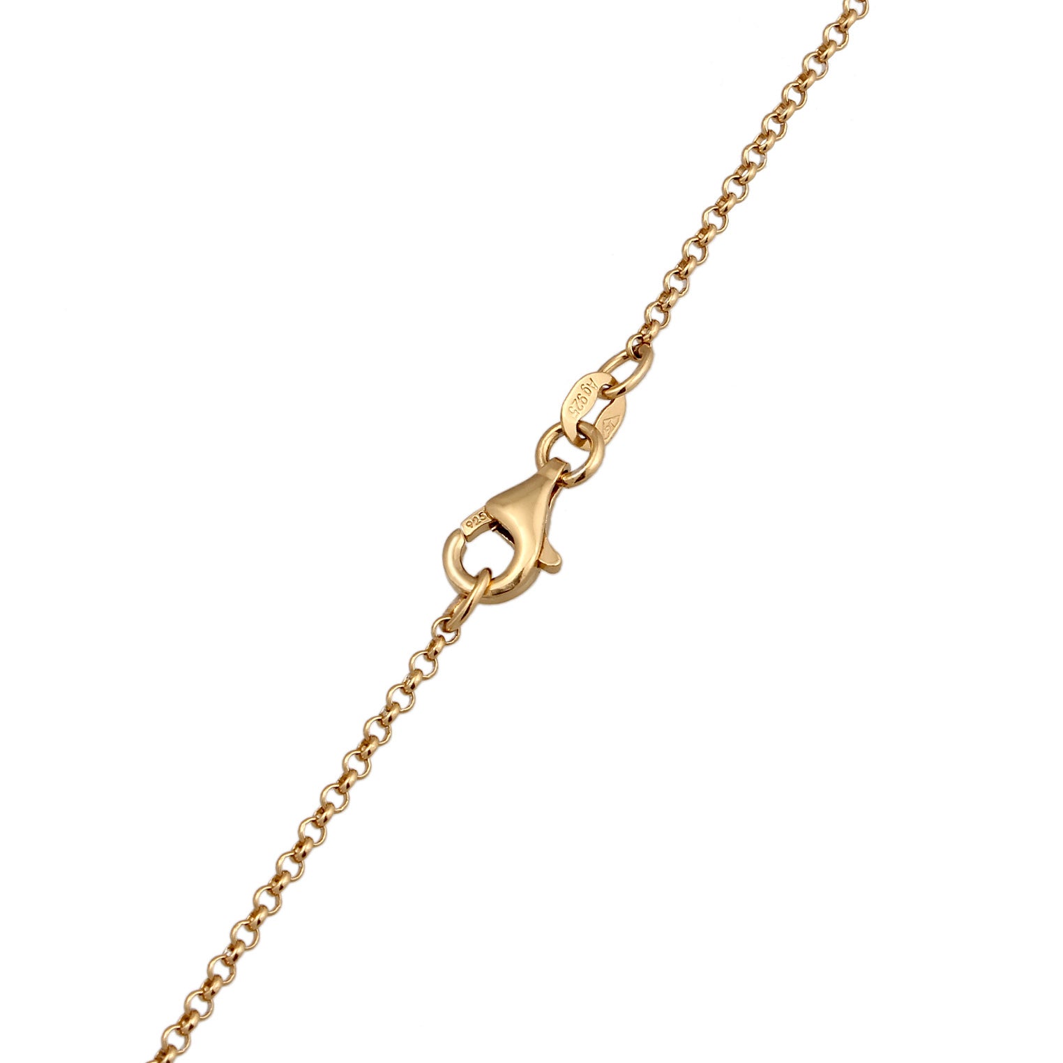 Gold - Elli | Halskette Schleife | 925 Sterling Silber vergoldet