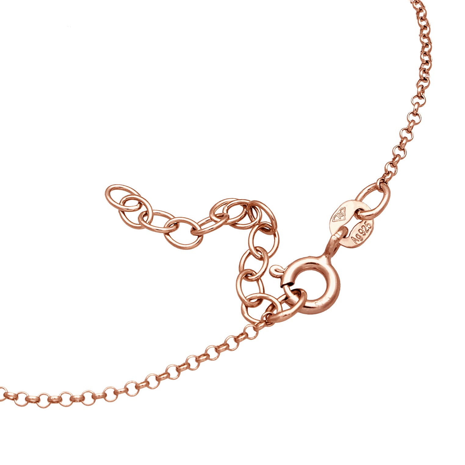 Roségold - Elli | Handkette | Mit Kristallen von Swarovski® (Weiß) | 925 Sterling Silber Rosévergoldet