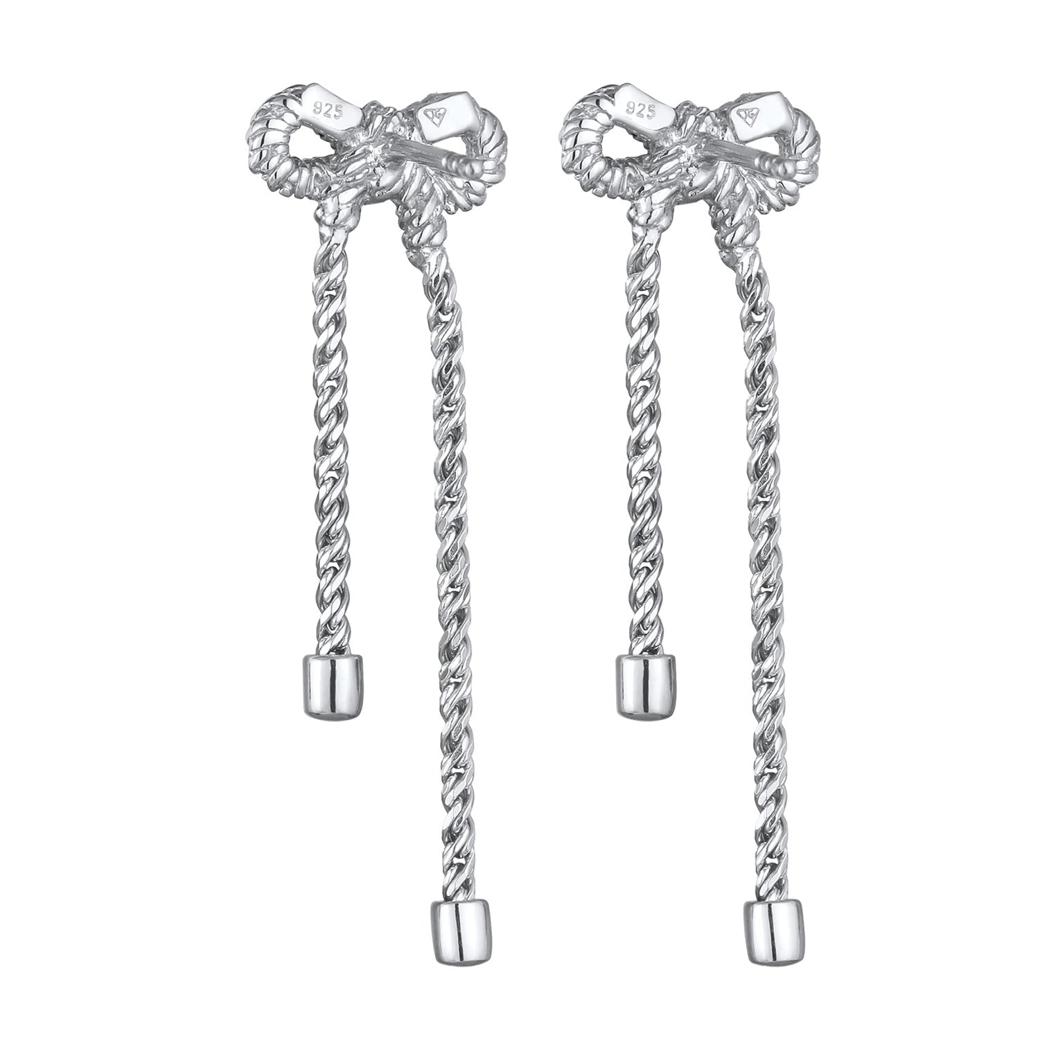 Silber - Elli | Ohrstecker Schleife | 925 Sterling Silber