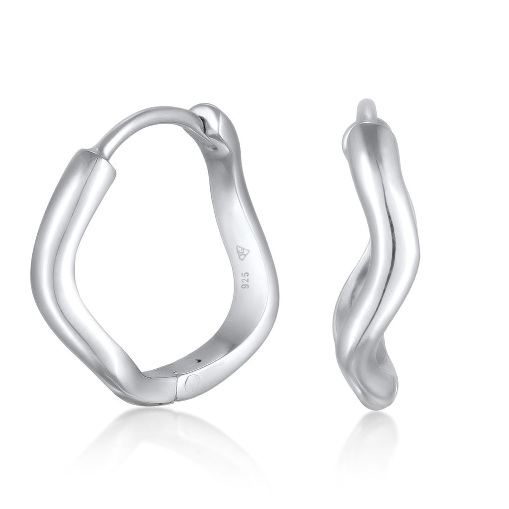 Silber - Elli | Creolen Organic | 925 Sterling Silber