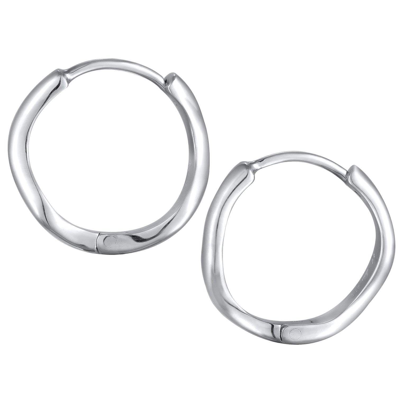 Silber - Elli | Creolen Organic | 925 Sterling Silber