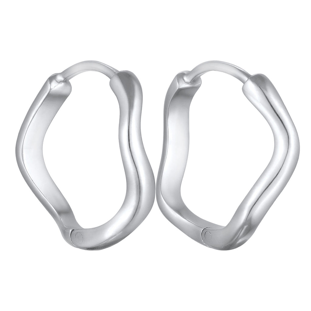 Silber - Elli | Creolen Organic | 925 Sterling Silber