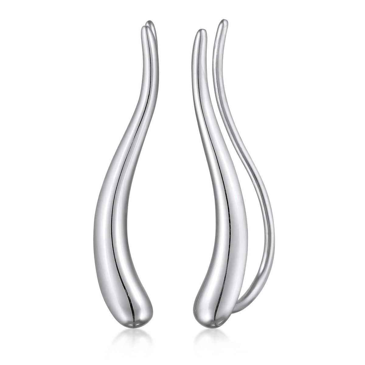 Silber - Elli | Earclimber Welle | 925 Sterling Silber
