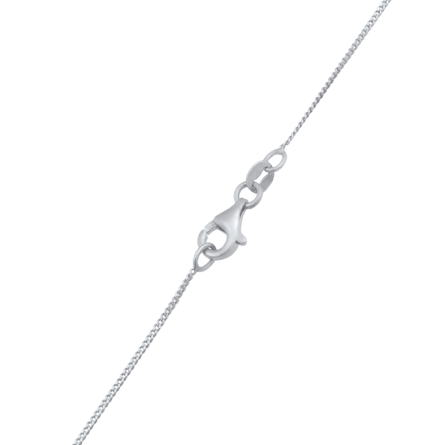 Silber - Elli | Halskette Schleife | Zirkonia (Weiß) | 925 Sterling Silber