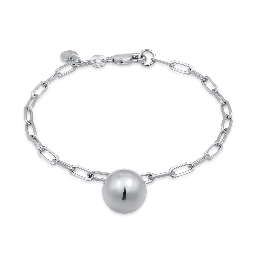 Silber - Elli PREMIUM | Glieder-Armband Kugel | 925 Sterling Silber