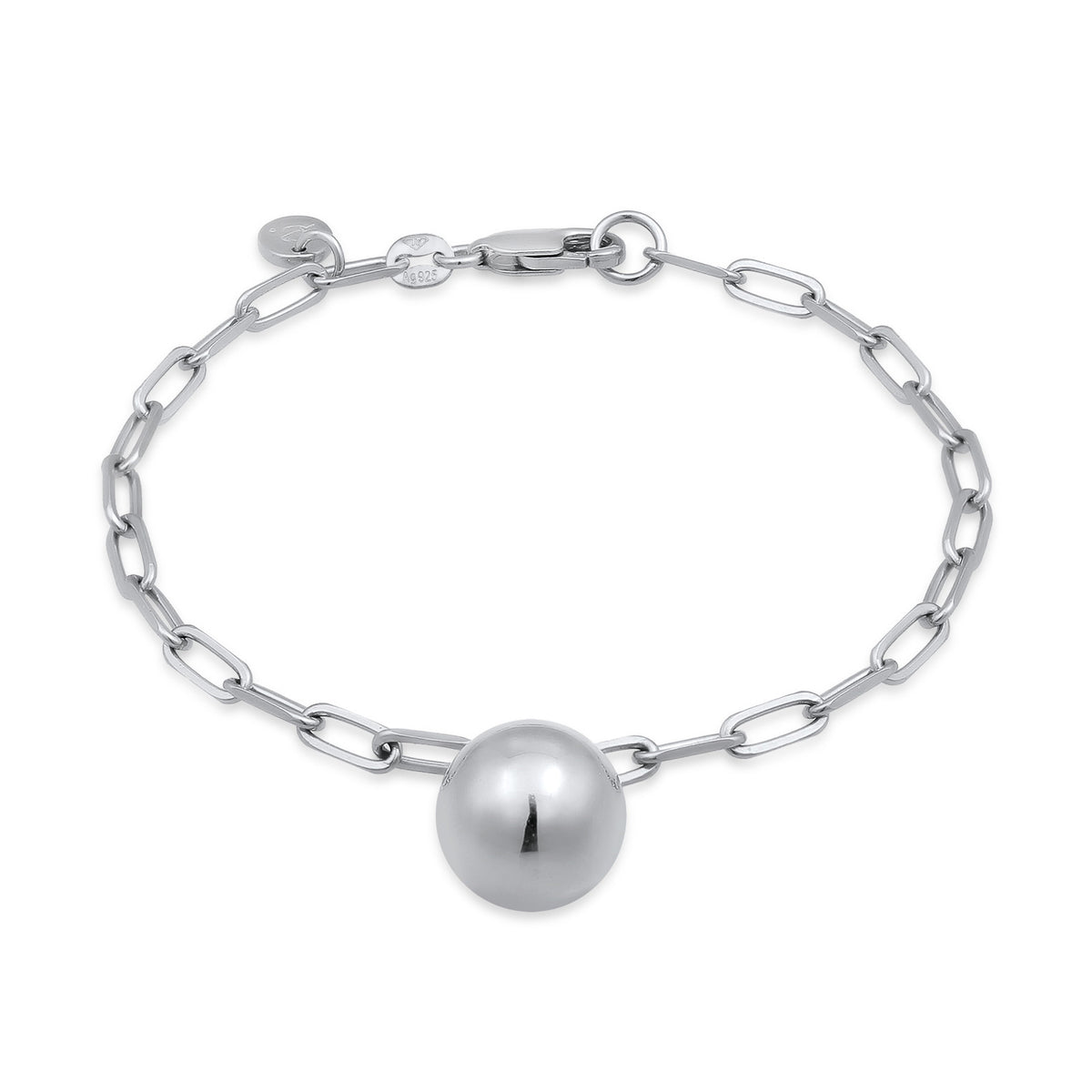 Silber - Elli PREMIUM | Glieder-Armband Kugel | 925 Sterling Silber