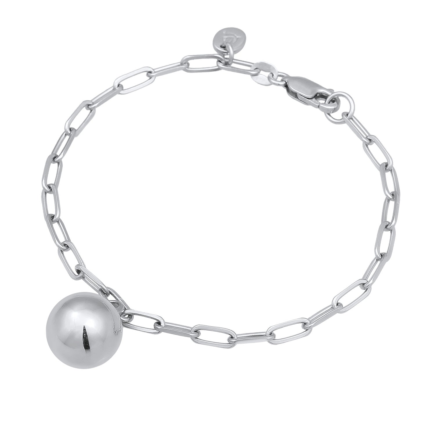 Silber - Elli PREMIUM | Glieder-Armband Kugel | 925 Sterling Silber