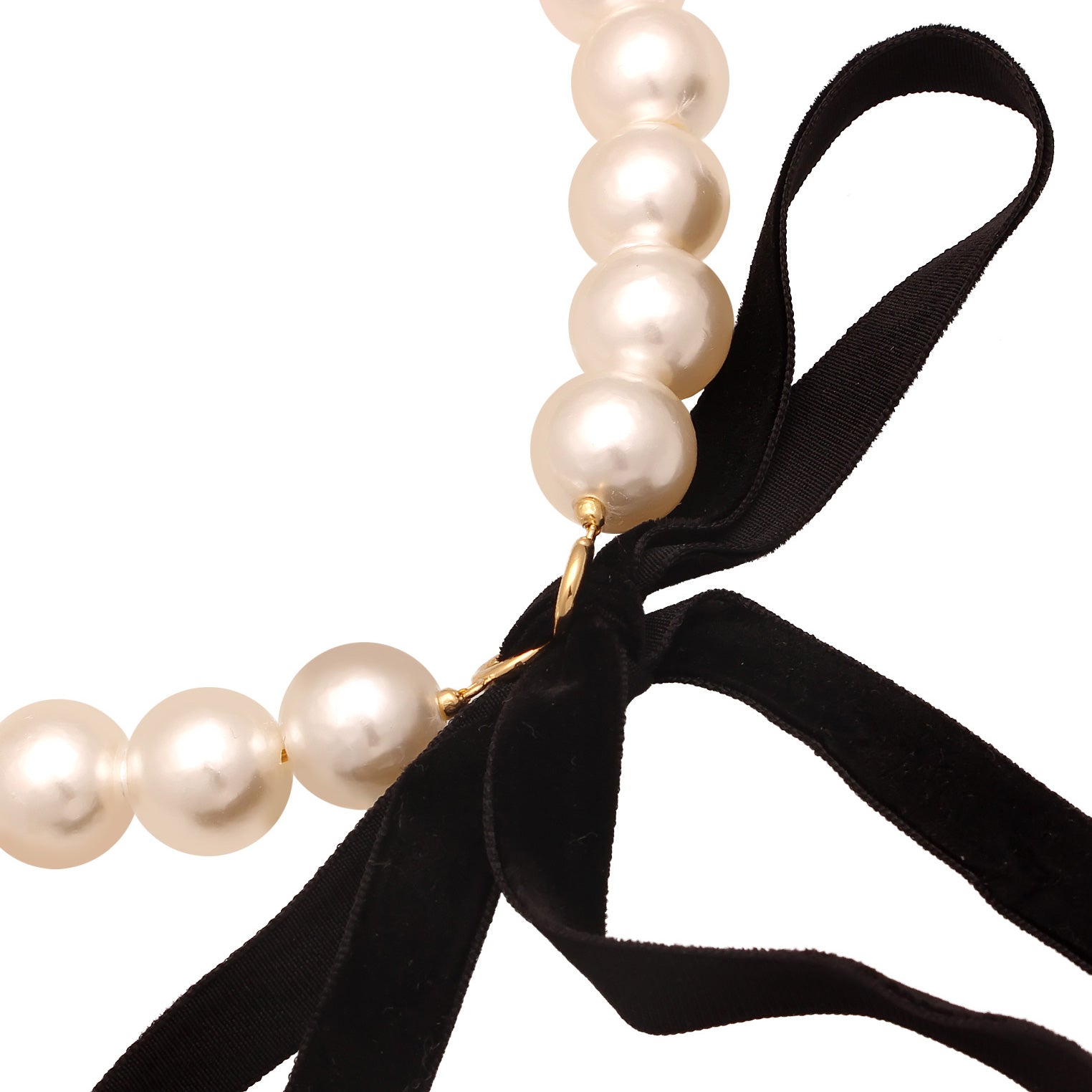 Choker Bow | Synthetic Pearls