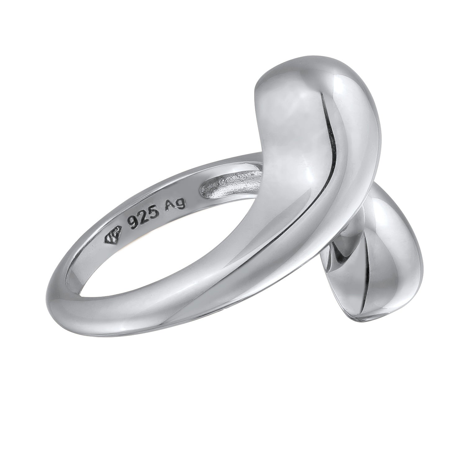 Silber - Elli PREMIUM | Wickelring Tropfen | 925 Sterling Silber