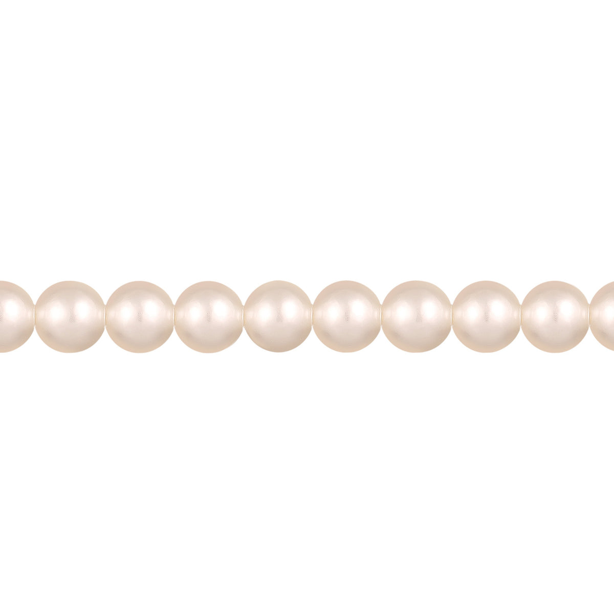 Weiß - Elli | Choker S-Verschluss | Synth. Perlen | 925 Sterling Silber vergoldet