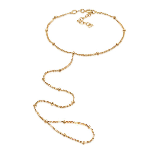 Gold - Elli | Handkette Kugeln | 925 Sterling Silber vergoldet