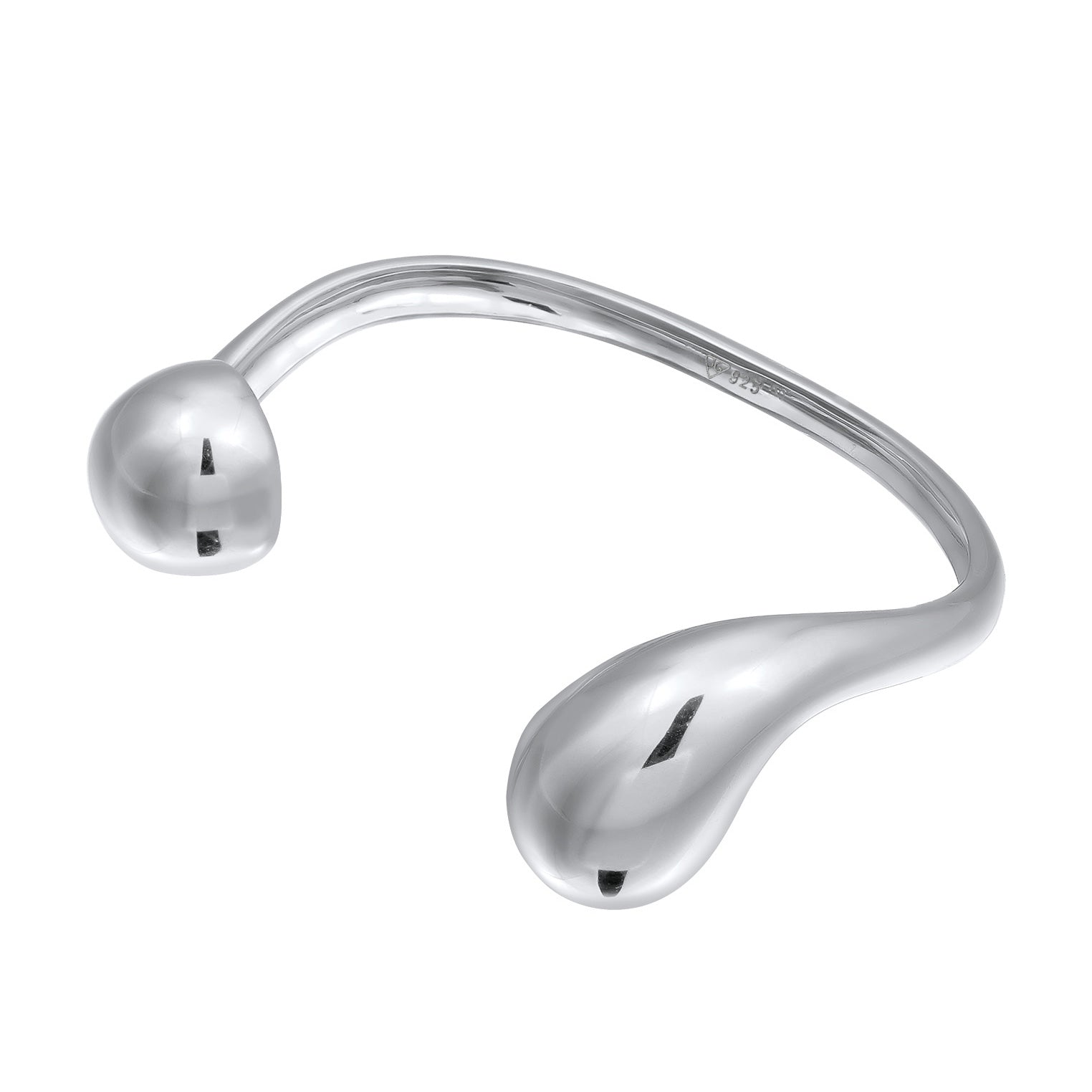 Silber - Elli PREMIUM | Armreif Tropfen | 925 Sterling Silber